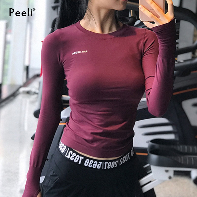 women's workout shirts for gym fitness