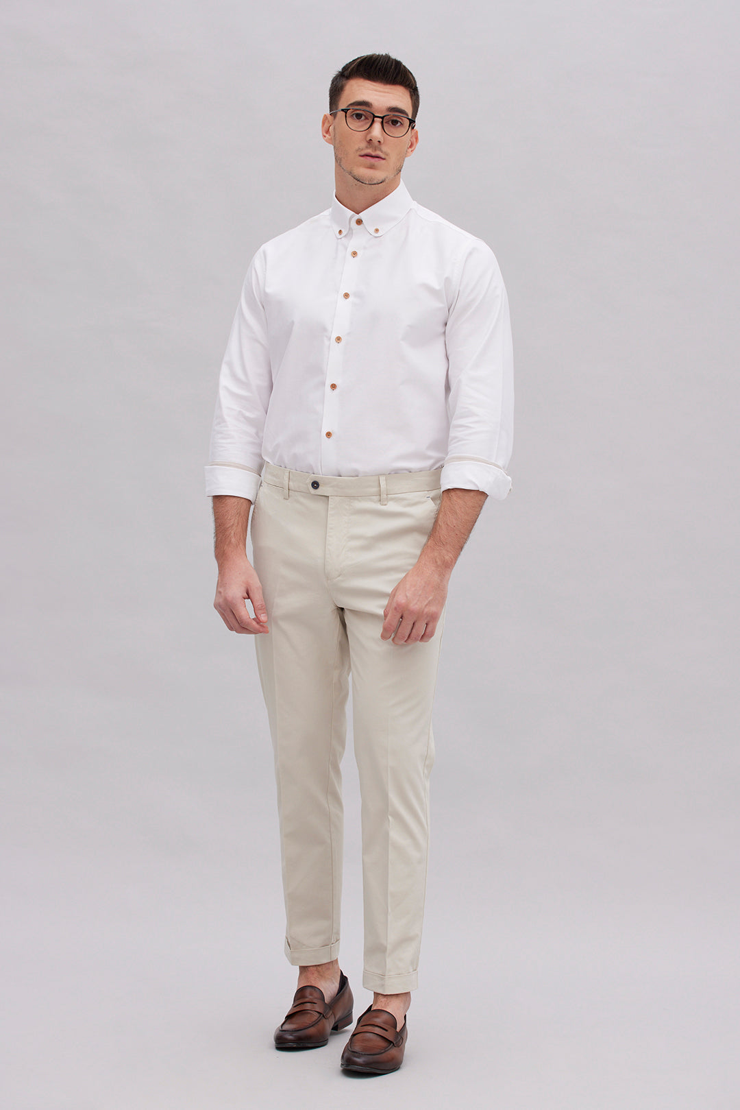 Yatsutake White Oxford Shirt