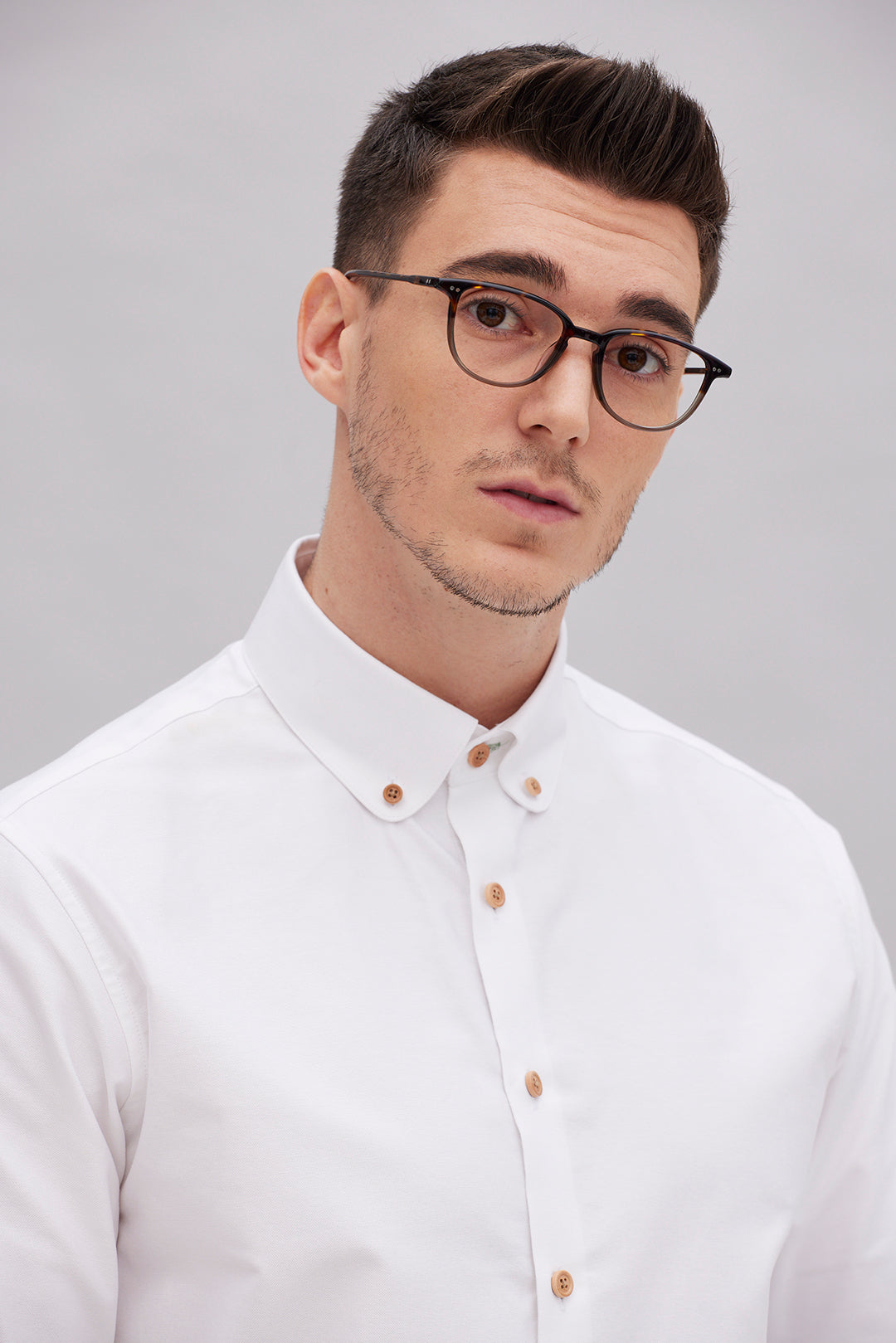 Yatsutake White Oxford Shirt